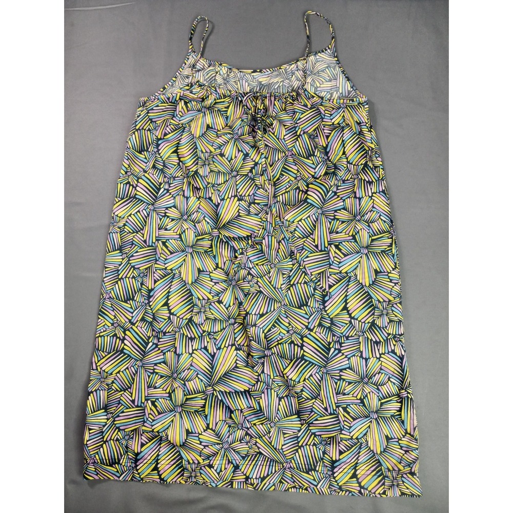 Marc by Marc Jacobs‎ Women S Multi Color Geometric Print Cotton Sundress Mini